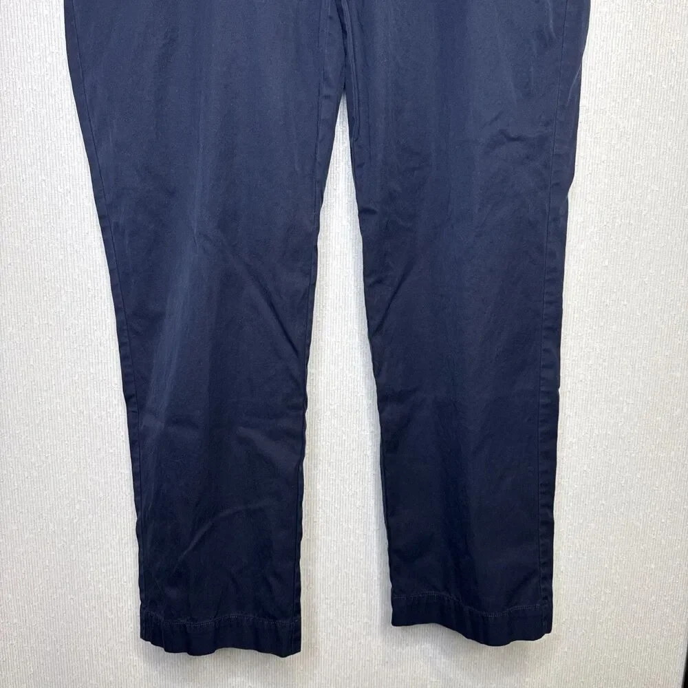 Polo Ralph Lauren Chino Pants Mens 38x30 Navy Blue Classic Fit Flat Front Cotton